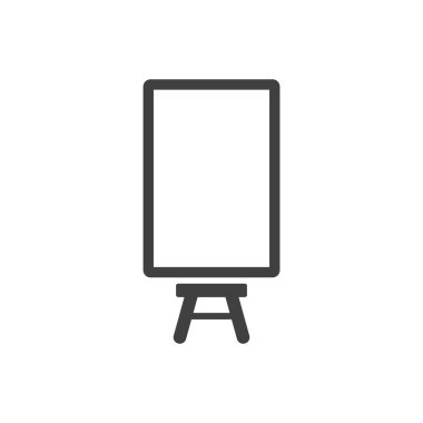 Notlar için pano simgesi. Beyaz arka planda vektör.