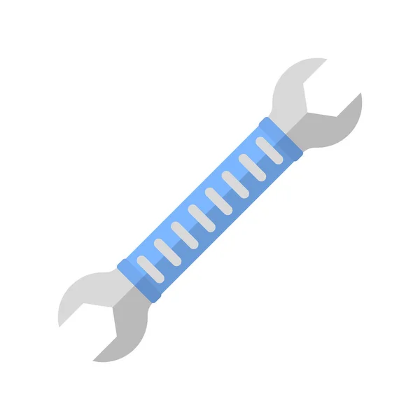 Wrench icon. Bilateral location. Color isolated vector illustration on a white background. — Stock Vector