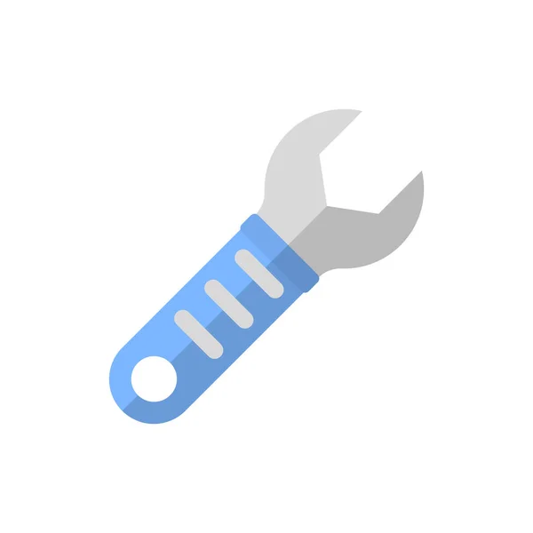 Wrench icon. Color isolated illustration on a white background. Vector. — Stock Vector