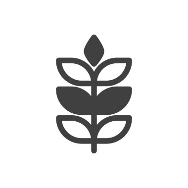 Kulak simgesi. Temiz bir destekte basit, minimalist çizgi sanatı. Beyaz arkaplanda izole edilmiş vektör.