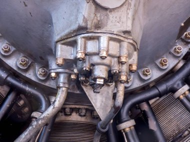 engine on the aircraft