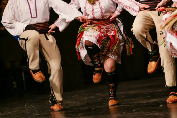 Jonge Servische Dansers Traditionele Klederdracht Folklore Van Servië — Stockfoto