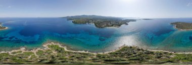 Ada deniz uçağı hava 360 Panoraması