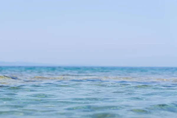 Zeewater Zonnige Dag Aard Achtergrond Uitzicht Oceaan Zonnige Zomerdag — Stockfoto