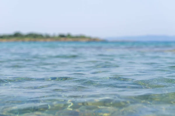 Zeewater Zonnige Dag Aard Achtergrond Uitzicht Oceaan Zonnige Zomerdag — Stockfoto