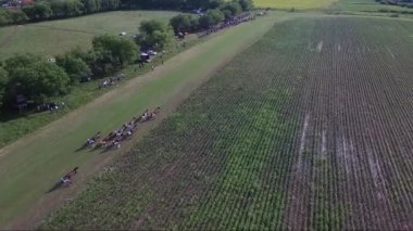 At yarışları, dron havadan görüntüleri