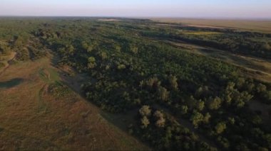 İnsanlar kırsal alanlarda, dron havadan görüntüleri