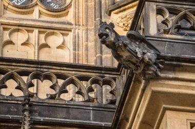 Prag'daki St. Vitus Katedrali'nin gargoylelerinden biri