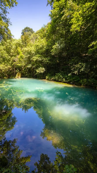 Krupajsko Vrelo Los Manantiales Krupaj Serbia Hermosa Fuente Agua Con —  Fotos de Stock