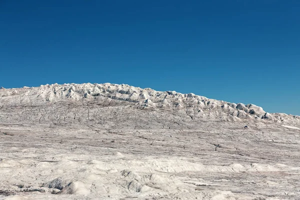 Glaciar de montaña con grietas —  Fotos de Stock