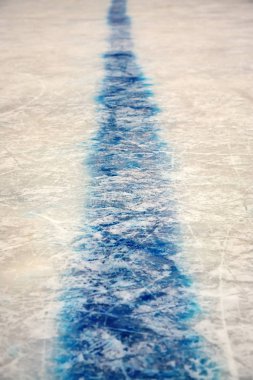 Buz pateni pisti hokey mavi hatta. spor arka plan