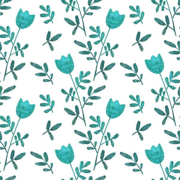 Simlpe floral pattern — Stockfoto