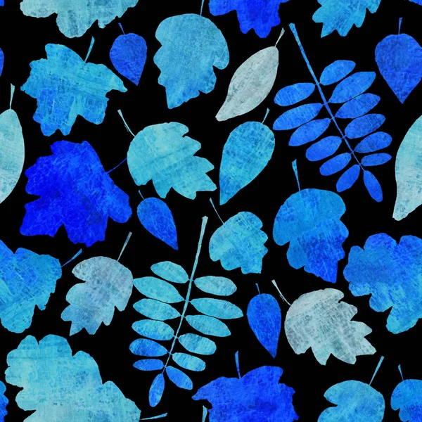 Ακουαρέλα Φθινοπωρινά φύλλα μοτίβο — Φωτογραφία Αρχείου