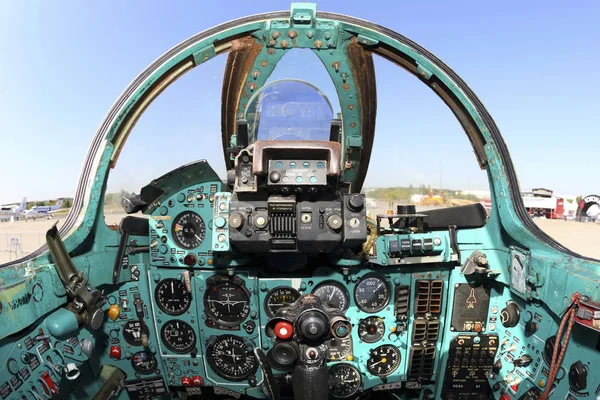 November 2016 Zhukovsky Russia Cockpit Mig Attack Airplane Maks 2015 — Stock Photo, Image