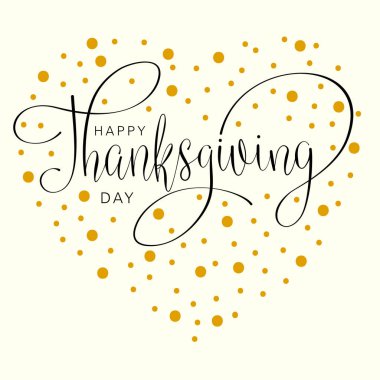 Thamksgivimg el mektup. El yapımı vektör çizim