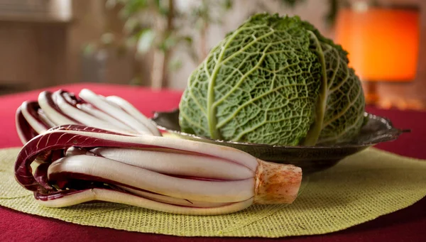 Zusammensetzung Von Obst Und Gemüse Auf Einem Tisch Mit Natürlichem — Stockfoto