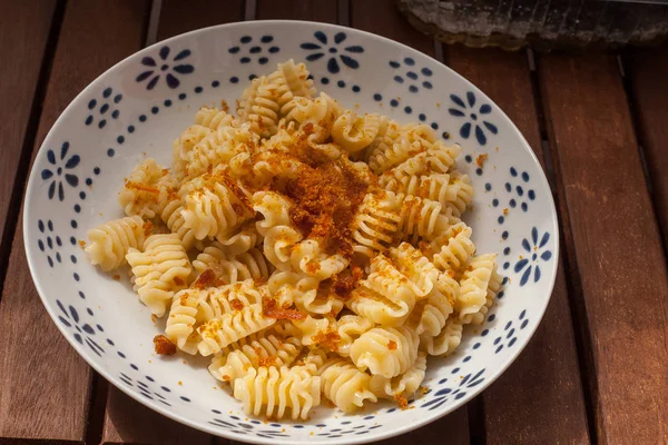 Pasta con bottarga di tonno . — Foto Stock