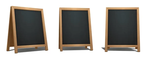 Brown Frame Chalkboard Diferentes Ângulos Sinalização Bar Para Bebidas Coquetéis — Vetor de Stock