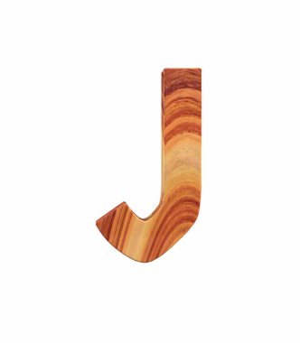 3D render yazı tipi cilalı gül ağacı endgrain Germania açık sermaye J