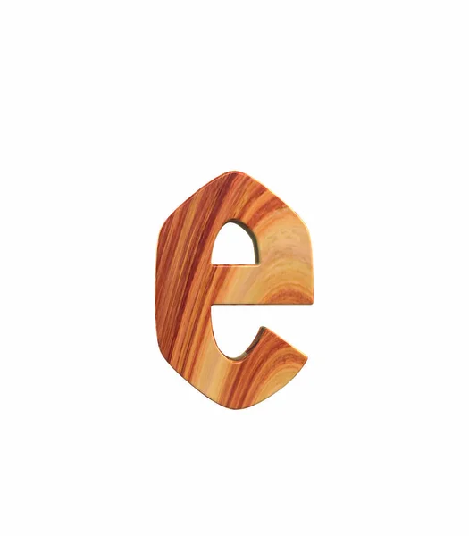 Rendering Γραμματοσειρά Γυαλισμένο Ξύλο Τριανταφυλλιάς Endgrain Germania Μπροστά Πεζό Γράμμα — Φωτογραφία Αρχείου