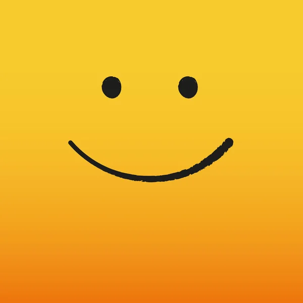 Welt-Lächeln-Tag am 6. Oktober. Augenzwinkernder Smiley und Schriftzug World Smile Day auf gelbem Hintergrund. Vektorillustration — Stockvektor