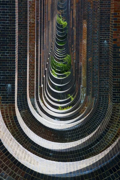 Bricku Balcombe Viadukt Železniční Most Oblouk Velká Británie — Stock fotografie