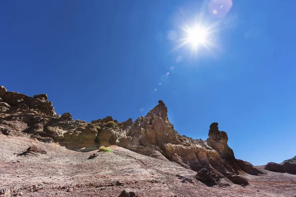 Roques Garcia Rock Formations Lava Rocks Teide National Park — Stock Photo, Image