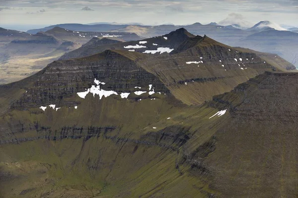 Berglandschaft Abendlicht Dänemark Europa — Stockfoto