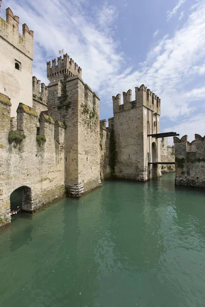 Scaliger Castle Eller Castello Scaligero Sirmione Brescia Italien Europa — Stockfoto