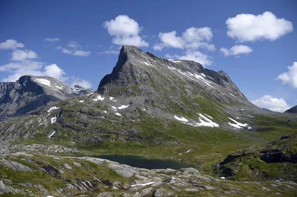 mountains landscape and sky with clouds