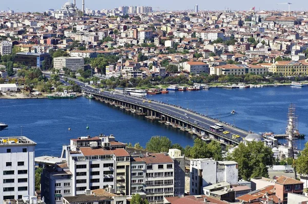 Istanbul City Budynków Atatuerk Most Bosfor Galata Tower Stambuł Turcja — Zdjęcie stockowe