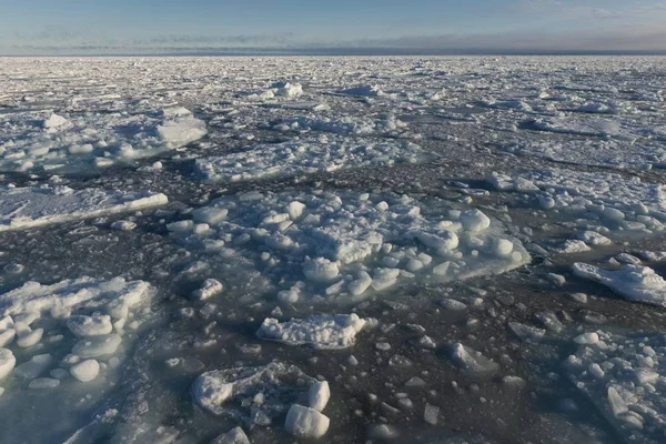 Malerischer Blick Auf Majestätische Eisschollen Arktischen Ozean Spitzbergen Insel Spitzbergen — Stockfoto