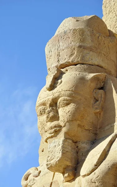 Standbeeld Van Ramses Bij Groot Binnenplaats Van Oude Nubian Gerf — Stockfoto