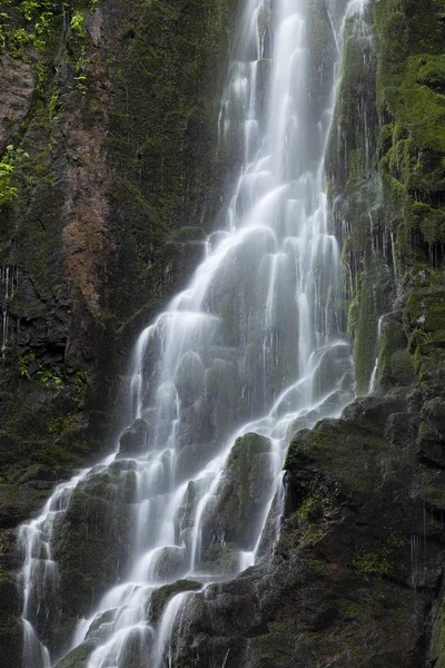 Vista Panoramica Della Maestosa Cascata Burgbach Schapbach Baden Wuerttemberg Germania — Foto Stock