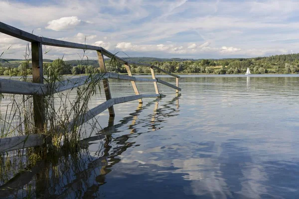 Naturschutzgebiet Auf Der Halbinsel Mettnau Baden Württemberg Deutschland Europa — Stockfoto