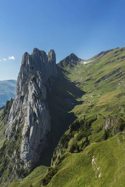 Kreuzberge Alpstein チューリッヒ スイス連邦共和国 ヨーロッパと Alpstein 範囲で風光明媚なビュー — ストック写真