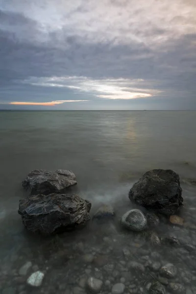 Schilderachtig Uitzicht Stemming Van Morgen Kust Van Altnau Het Bodenmeer — Stockfoto