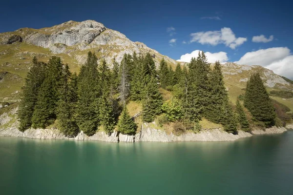 Vacker Utsikt Över Vackra Spullersee Reservoar Vorarlberg Österrike Europa — Stockfoto