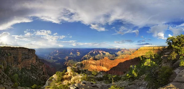 Vista Del Grand Canyon Punto Vista Mather Point South Rim — Foto Stock