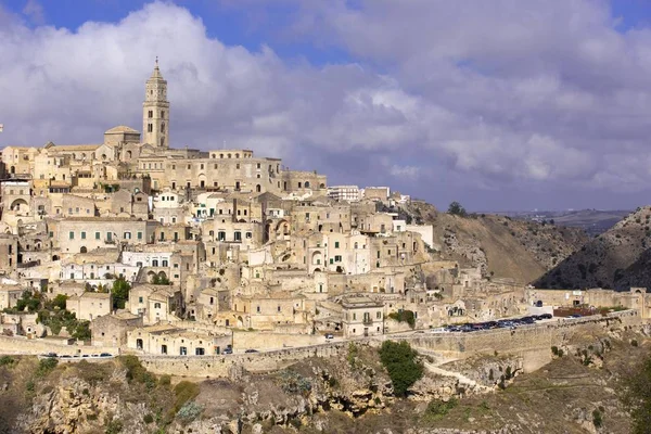 Средневековый Старый Город Сасси Матера Матера Италия Европа — стоковое фото