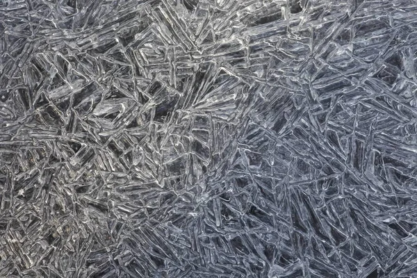 Buz Kristalleri Görüntüyü Kapatır — Stok fotoğraf
