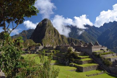 Inca ruins of Machu Picchu, UNESCO World Cultural Heritage Site, Urubamba Valley, Andes, Peru, South America clipart