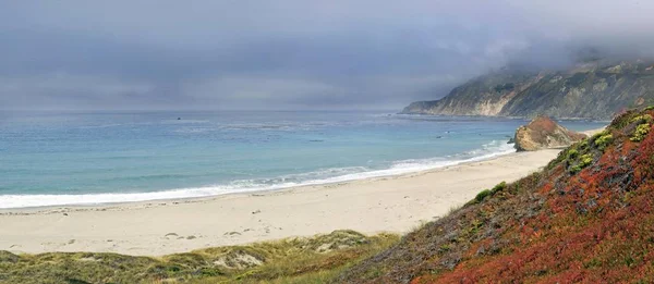 Praia Areia Costa Pacífico Califórnia Perto Point Sur Califórnia Estados — Fotografia de Stock