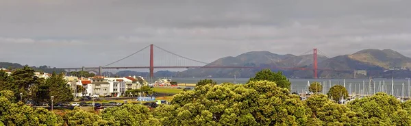 Distrito Marina Con Golden Gate San Francisco California Estados Unidos — Foto de Stock