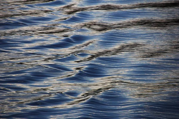 Vista Primer Plano Las Olas Agua Azul — Foto de Stock