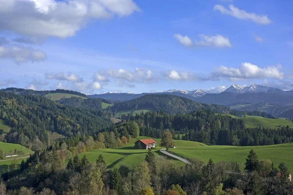 Casa Rural Campo Allgu Alpes Parte Posterior Allgu Baviera Alemania — Foto de Stock