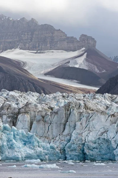 Vista Panorámica Del Glaciar Kongsbreen Kongsfjorden Spitsbergen Islas Svalbard Svalbard —  Fotos de Stock