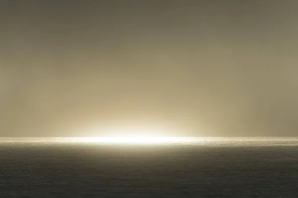 Sole Che Riflette Sul Mare Oceano Artico Spitsbergen Isole Svalbard — Foto Stock