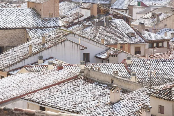Scenic View Overlooking Roofs Molina Aragon Province Guadalajara Spain Europe — Stock Photo, Image