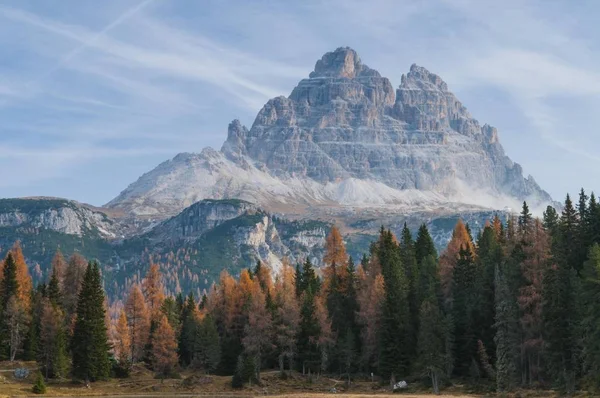 Schilderachtig Uitzicht Drei Zinnen Peaks Tre Cime Lavaredo Drei Zinnen — Stockfoto